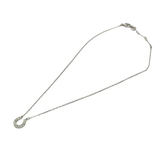 Auth SWAROVSKI - Silver Clear Swarovski Crystal Necklace - Picture 4 of 4